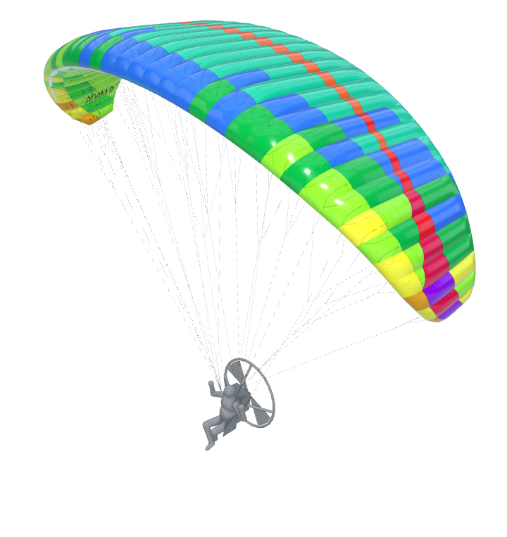 Adam 2 paraglider Quartz color